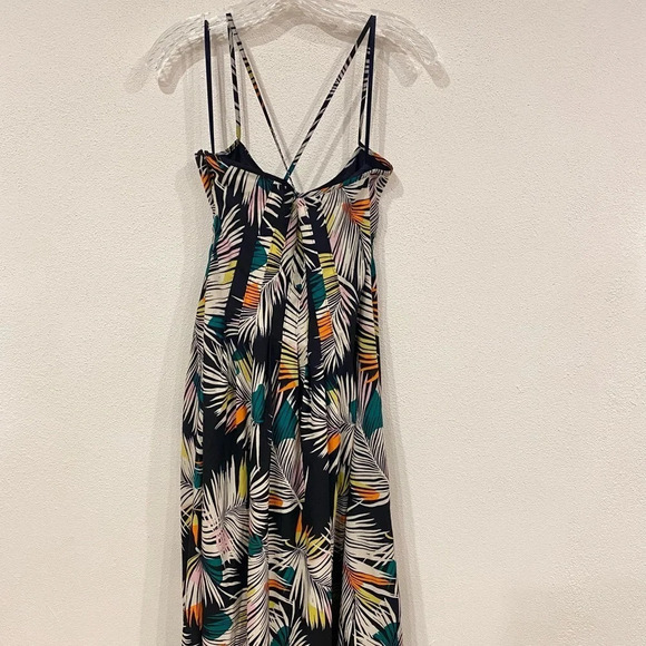 NEW Banana Republic Palm Print Midi Dress Size 0 - Picture 5 of 5